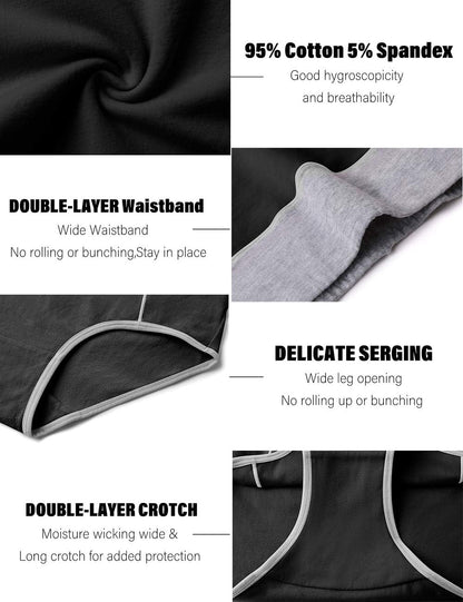 Women's High Waist Cotton Briefs - Soft, Breathable Full Coverage Underwear for Postpartum Comfort